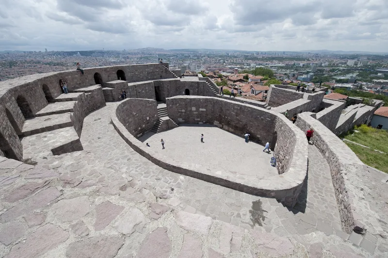 Het kasteel van Ankara (Ankara Kalesi) — een vesting boven de hoofdstad van Turkije