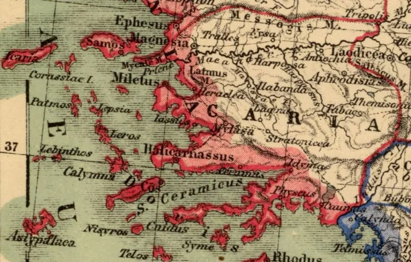 Euromus (Eurom) — de tempel van Zeus Lepsinus bij Milas