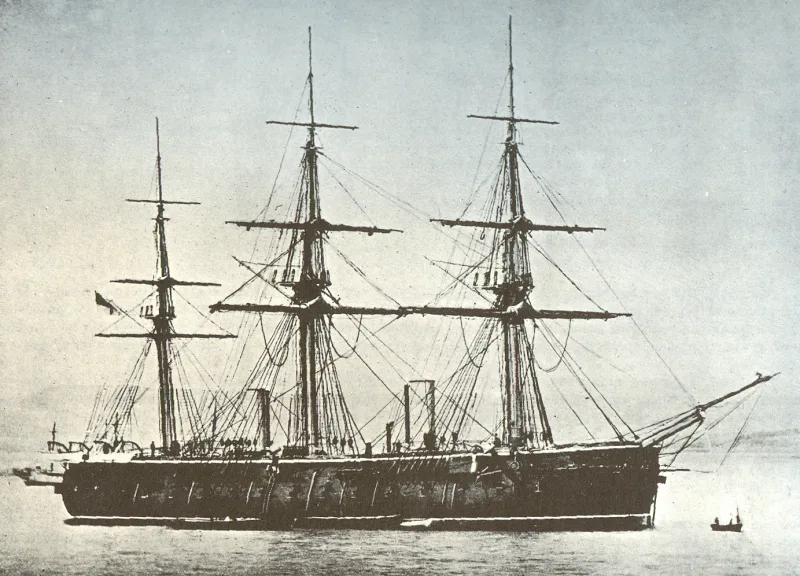 Het slagschip „Ocean“ (HMS Ocean): gezonken bij de Dardanellen, 1915