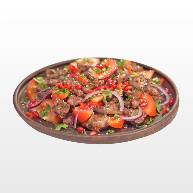 Georgian-style chicken liver