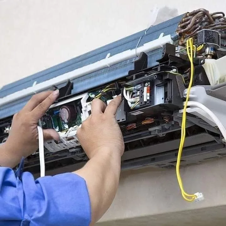 Replacement of parts in the air conditioner 