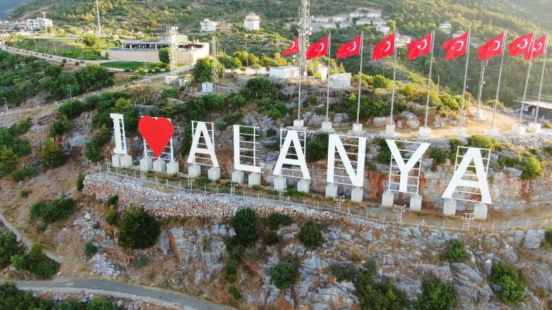The “I Love Alanya” sign is the best viewpoint and photo spot in Alanya